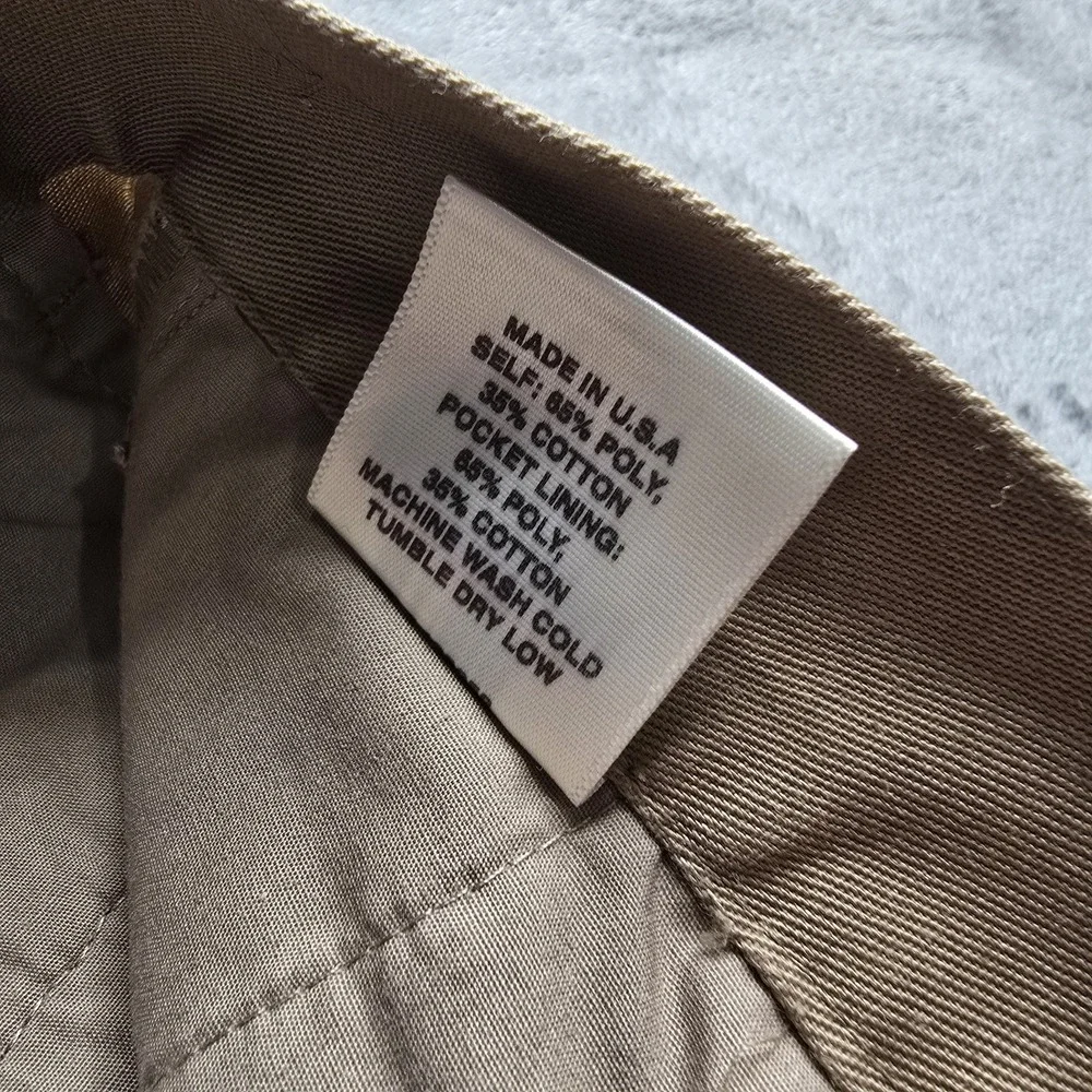 Noon Goons Pants Mens 36x34 (38) Khaki Tan Casual Club Trousers Creased USA Made